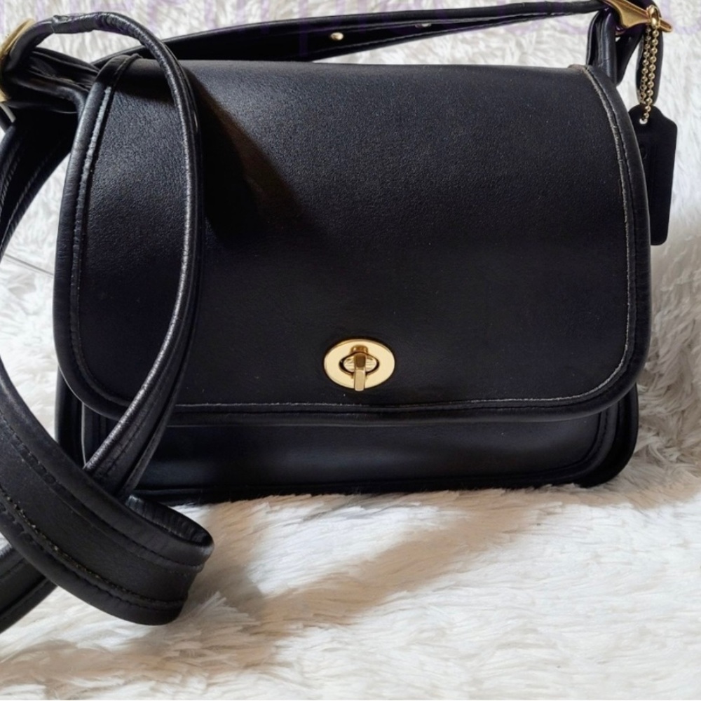 Authentic Coach Vintage Black Leather Rambler
Legacy Crossbody